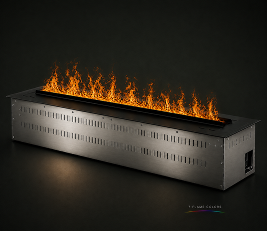 36" Luxury Smart Electric Water Vapor Fireplace