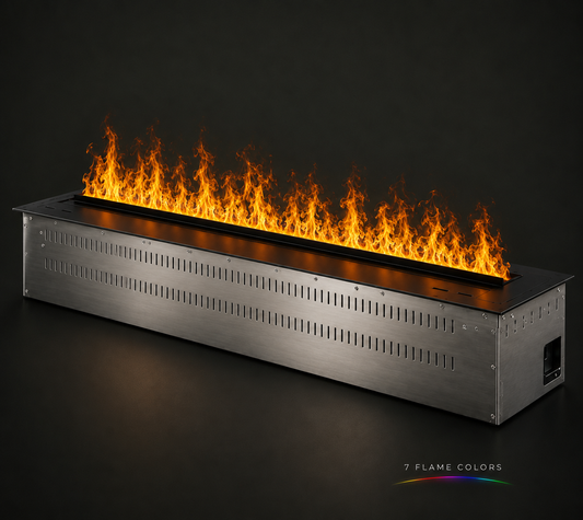 72" Luxury Smart Electric Water Vapor Fireplace